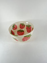 Load image into Gallery viewer, Handmade handpainted strawberry ceramic bowl