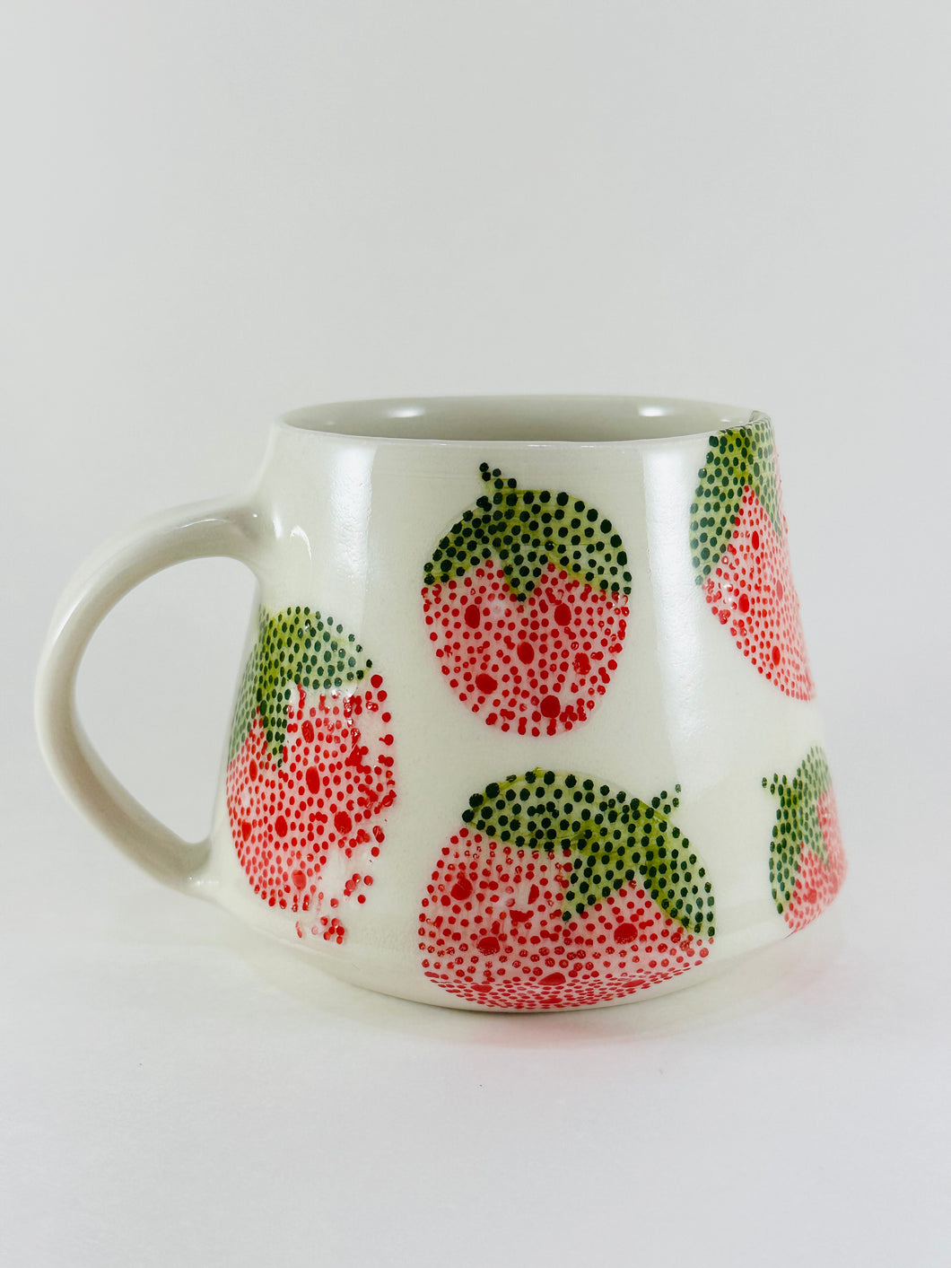 Handmade handpainted ceramic mug