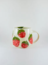 Load image into Gallery viewer, Handmade handpainted ceramic strawberry mug