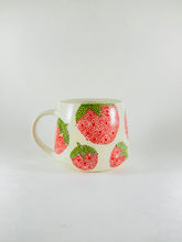 Load image into Gallery viewer, Handmade handpainted ceramic strawberry mug