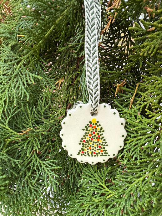 Christmas Tree Ceramic Ornament