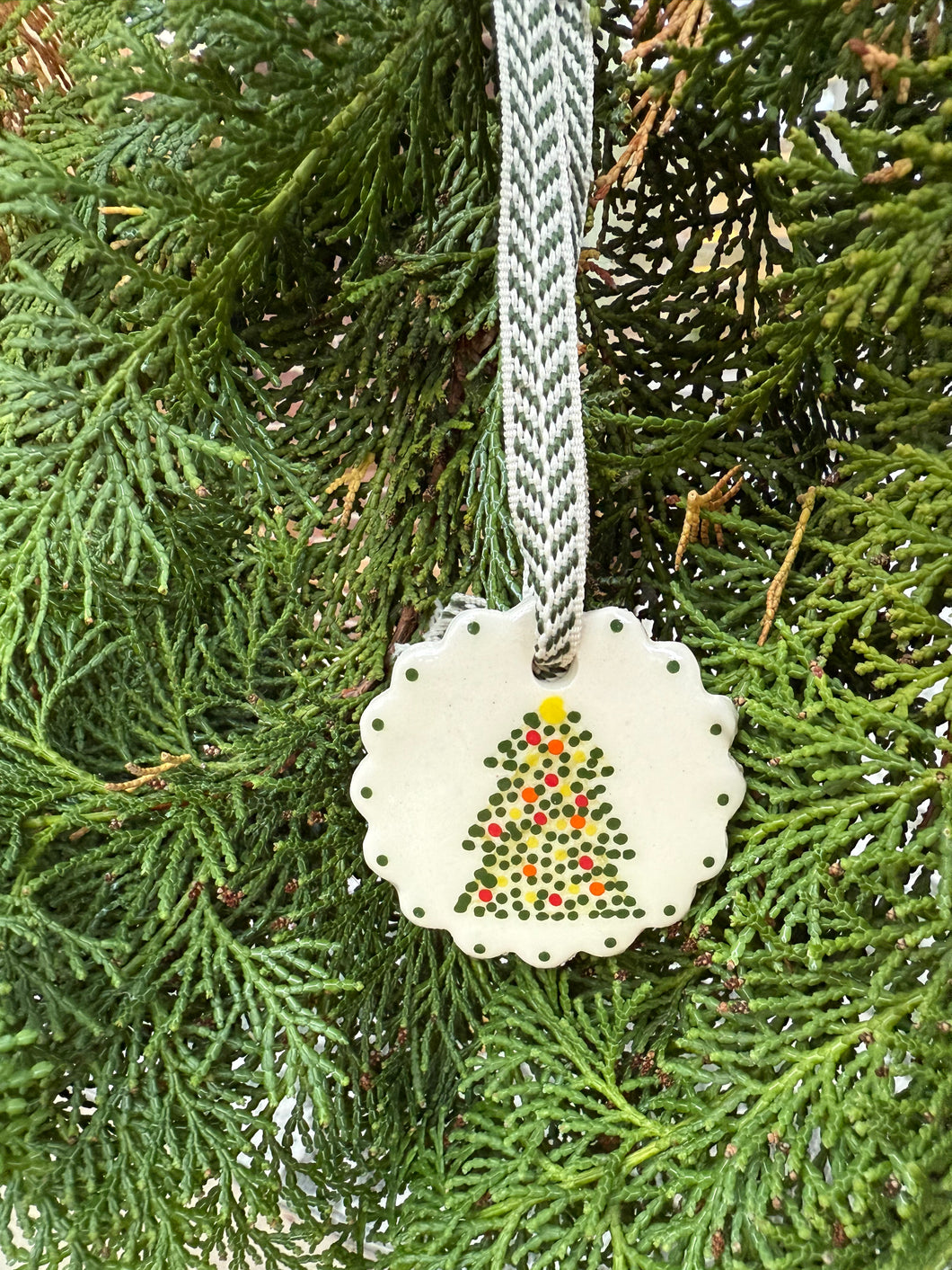 Christmas Tree Ceramic Ornament
