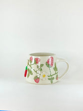 Load image into Gallery viewer, Handmade Handpainted “Beaded” Strawberry Pottery Mug